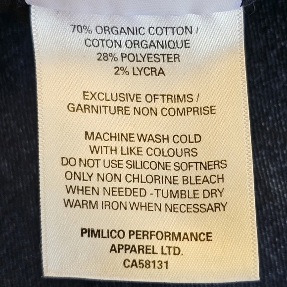 Dish Performance Denim Straight And Narrow Black Organic Cotton Size 29 x 32 - Picture 13 of 16